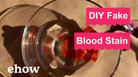 does fake blood stain your clothes|how to make blood without staining.